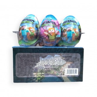 Упаковка яиц с сюрпризом Joy "Minecraft", 15 гр, 12 штук, Vitaland
Эти изделия с. . фото 6