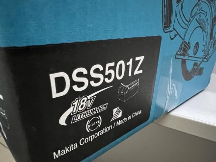 
Makita DSS501Z Аккумуляторная циркулярная пила (без аккумулятора и зарядного ус. . фото 3