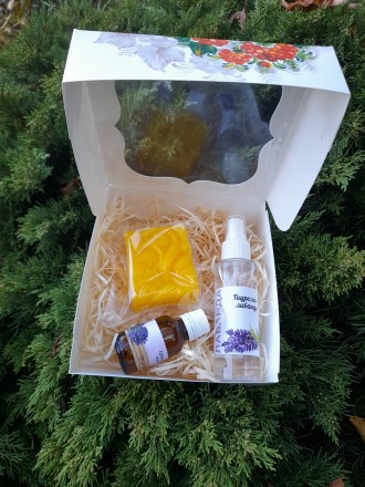 В подарункові набори входить -гідролат лаванды,лавандова олія,та ніжне мило,з до. . фото 3