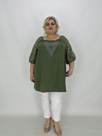 Опис товару
Туніка Ксюша великих розмірів - зручний та стильний одяг для жінок, . . фото 5