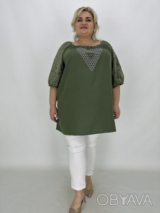 Опис товару
Туніка Ксюша великих розмірів - зручний та стильний одяг для жінок, . . фото 1