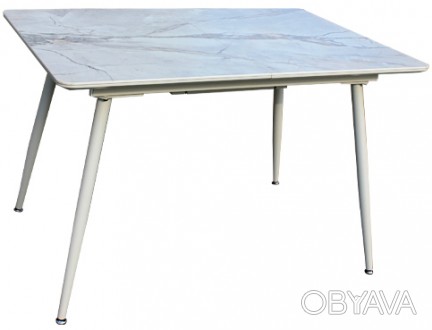 
Простий та елегантний стіл кухонний розкладний кераміка з МДФ шампань DAOSUN DT. . фото 1