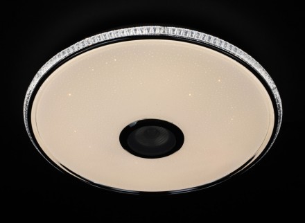 Люстра LED з RGB-підсвічуванням та Bluetooth колонкою 40 см діаметром - відмінни. . фото 5
