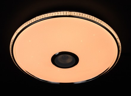 Люстра LED з RGB-підсвічуванням та Bluetooth колонкою 40 см діаметром - відмінни. . фото 4