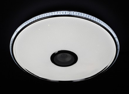 Люстра LED з RGB-підсвічуванням та Bluetooth колонкою 40 см діаметром - відмінни. . фото 3