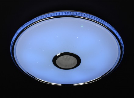 Люстра LED з RGB-підсвічуванням та Bluetooth колонкою 50 см діаметром - відмінни. . фото 4