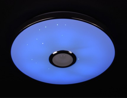 Люстра LED з RGB-підсвічуванням та Bluetooth колонкою 40 см діаметром - відмінни. . фото 10