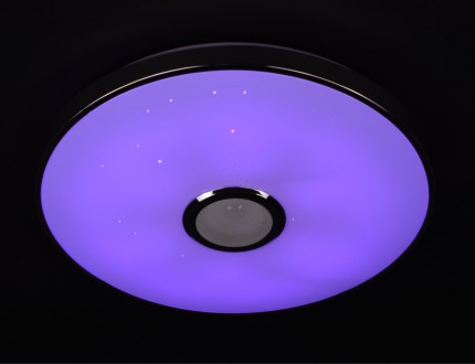 Люстра LED з RGB-підсвічуванням та Bluetooth колонкою 40 см діаметром - відмінни. . фото 11