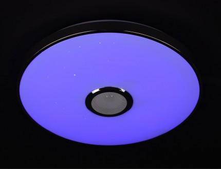 Люстра LED з RGB-підсвічуванням та Bluetooth колонкою 50 см діаметром - відмінни. . фото 4