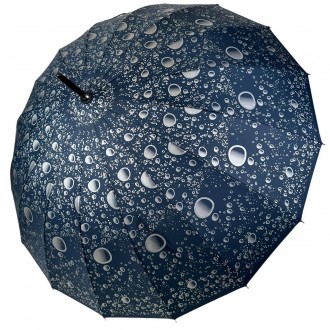 Зонтик трость на 16 карбоновых спиц - надежный защитник от дождя и ветра. Данный. . фото 2