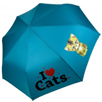 Детский веселый зонт с изображением кошек из серии "I♥Cats" порадует и защитит в. . фото 2
