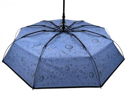 Женский зонт полуавтомат от Toprain с лаконичным принтом в виде пузырей. Такой а. . фото 7
