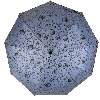 Женский зонт полуавтомат от Toprain с лаконичным принтом в виде пузырей. Такой а. . фото 4