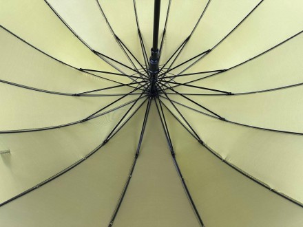 Однотонный зонтик трость на 16 карбоновых спиц - надежный защитник от дождя и ве. . фото 7