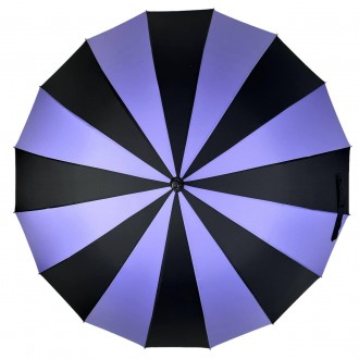 Однотонный зонтик трость на 16 карбоновых спиц - надежный защитник от дождя и ве. . фото 6