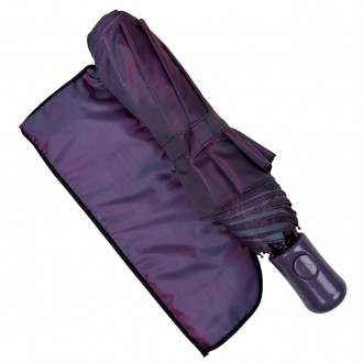 Женский зонт полуавтомат на 8 спиц из тонкого карбона - красивый и надежный защи. . фото 3