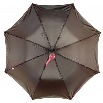 Женский зонт полуавтомат на 8 спиц из тонкого карбона - красивый и надежный защи. . фото 5