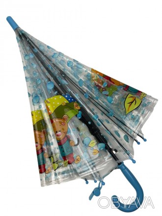 Стильный зонт с красочным принтом - незаменимый детский аксессуар в непогоду. Он. . фото 1