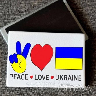 Магнит патриотический "Украина LOVE" Печать на магнитах
Магнит стеклянный прямоу. . фото 1