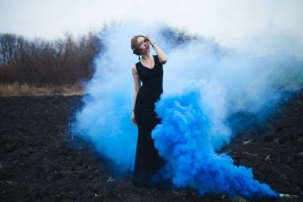 Кольоровий дим для фотосесії Блакитний Maxsem MA0511 BLUE SKY, 60 сек, димова ша. . фото 10