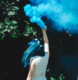 Кольоровий дим для фотосесії Блакитний Maxsem MA0511 BLUE SKY, 60 сек, димова ша. . фото 9
