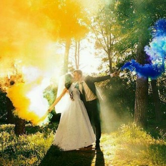 Кольоровий дим для фотосесії Блакитний Maxsem MA0511 BLUE SKY, 60 сек, димова ша. . фото 7