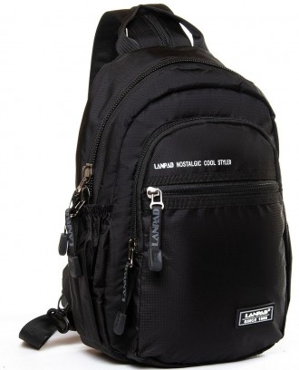 Сумка-рюкзак мужская Lanpad черный LAN83012 black
Мужская сумка из прочного нейл. . фото 2