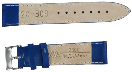 Ремешок кожаный для часов Mykhail Ikhtyar, Украина ширина 20 мм синий S20-308S b. . фото 3