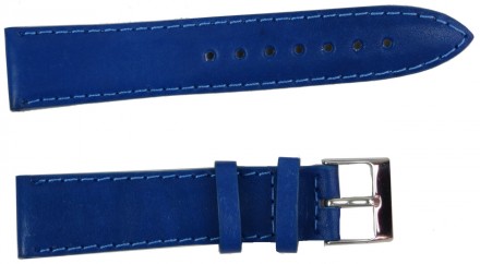 Ремешок кожаный для часов Mykhail Ikhtyar, Украина ширина 20 мм синий S20-308S b. . фото 2