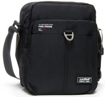 Надежная мужская сумка Lanpad 4206 black
Практичная мужская сумку на плечо имея . . фото 2