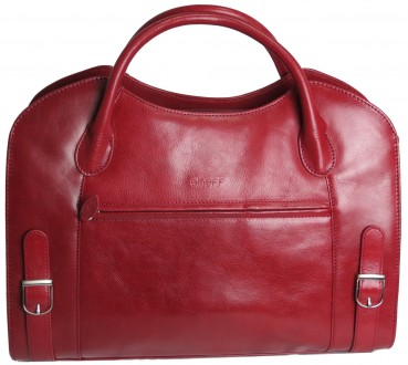 Вместительная женская деловая сумка, женский портфель из натуральной кожи Sheff . . фото 3