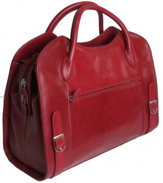 Вместительная женская деловая сумка, женский портфель из натуральной кожи Sheff . . фото 4