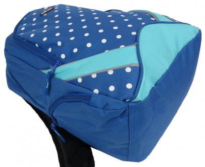 Молодежный рюкзак 25L SemiLine синий в горошек
Описание товара:
	Рюкзак выполнен. . фото 8
