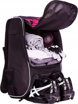 Рюкзак спортивный для тренировок 22L Amazon Basics черный с розовым
Описание тов. . фото 5