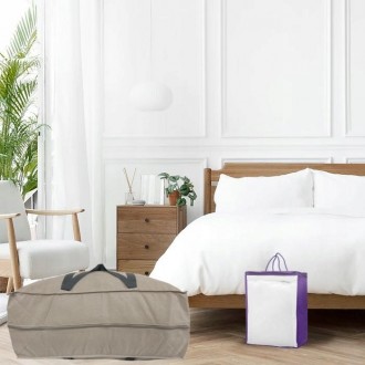 Чехол, сумка - органайзер для постельных принадлежностей Yes Home серый
Чехол дл. . фото 4