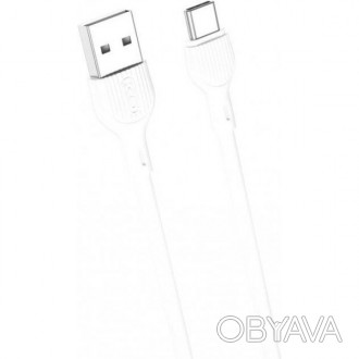 Кабель качественный XO NB200 USB - Type-C 2М Белыйвысококачественный кабель, кот. . фото 1