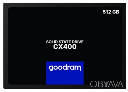 
Твердотельный накопитель SSD 512GB SATA III 3D TLC 2.5" GOODRAM CX400 SSDPR-CX4. . фото 1