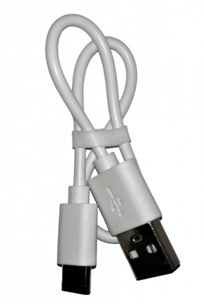 Кабель для зарядки и питания USB 2.0 AM (Type-A) to USB-C short (с коротким конн. . фото 2