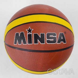 ![CDATA[М`яч Баскетбольний вага 550 грам, матеріал PVC, розмір №7 /40/ Работаем . . фото 1
