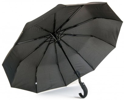 Зонт мужской полуавтомат Bellisimo черный PODM402B
Описание товара:
	Зонт на три. . фото 2