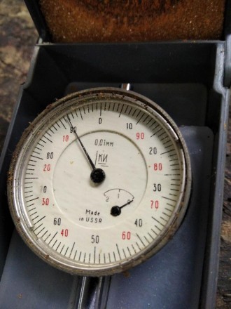 Индикатор Часового типа ИЧ-02, 0-2 мм кл.точн. (без ушка) новый СССР 000028753. . фото 3
