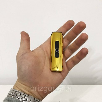 Запальничка юсб з гравіюванням золота / Електронна сенсорна USB запальничка / За. . фото 4