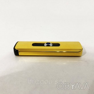 Запальничка юсб з гравіюванням золота / Електронна сенсорна USB запальничка / За. . фото 1