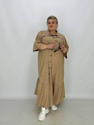 Легкое платье-рубашка Ривьера оборка А - идеальный выбор для стильных и уверенны. . фото 2