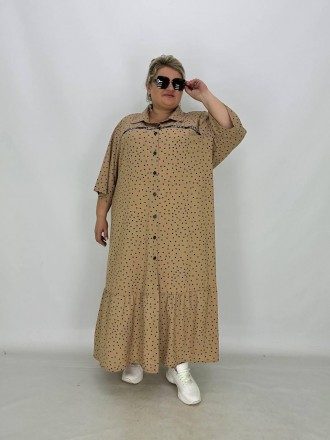 Легкое платье-рубашка Ривьера оборка А - идеальный выбор для стильных и уверенны. . фото 3