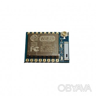 Мініатюрний WiFi модуль ESP8266 ESP-07 може застосовуватися для керування пристр. . фото 1