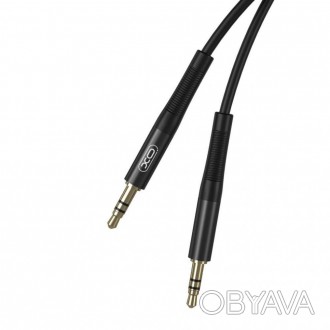 
Аудіокабель XO NB-R175A 1м black- призначений для передачі аналогового звуковог. . фото 1