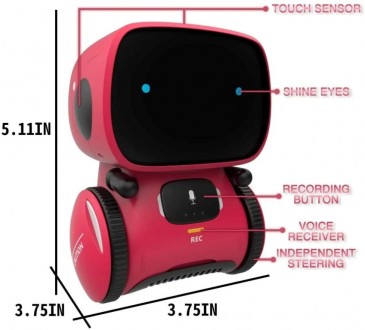 Інтерактивний робот іграшка Smart Robot реагує на голос і торкання

Інтерактив. . фото 3