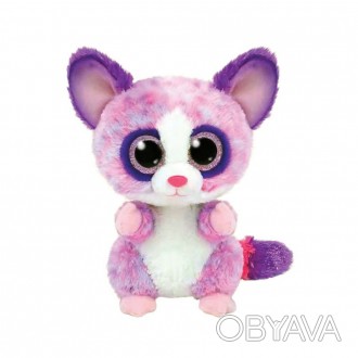 Дитяча іграшка м’яконабивна TY Beanie Boos 36395 Рожевий лемур "BECCA" 15 см. . фото 1