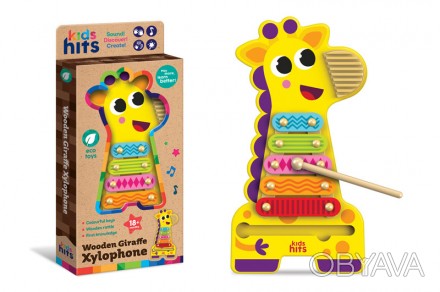 Ксилофон детский деревянный жирафка Kids hits KH20/020
 
 
 
коробка 16,1*35*3,4. . фото 1